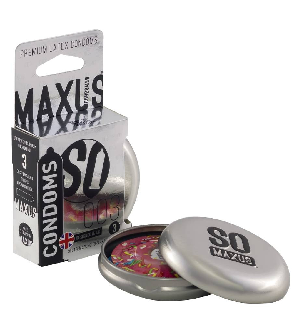 Maxus QO3, гладкие, 3 шт.