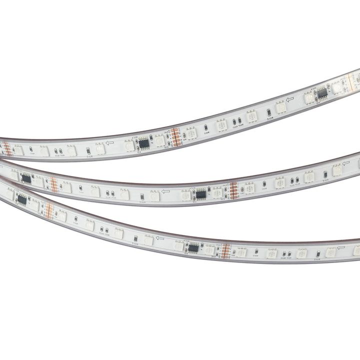 Светодиодная лента герметичная Arlight 14W/m 60LED/m 5060SMD разноцветный 5М DMX-PFS-B60-12mm 24V 039608