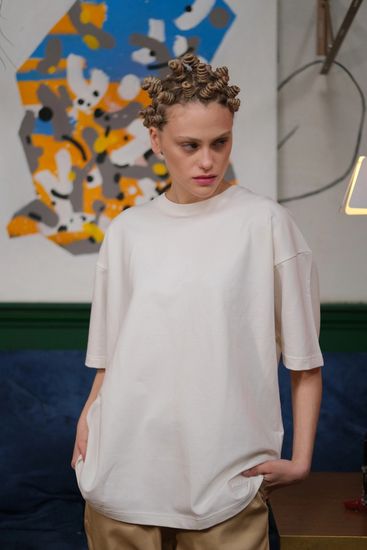 Футболка КУЛЬТУРА Oversize "Basic" молочный