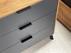 Комод Адам (Дуб крафт золотой/Графит),