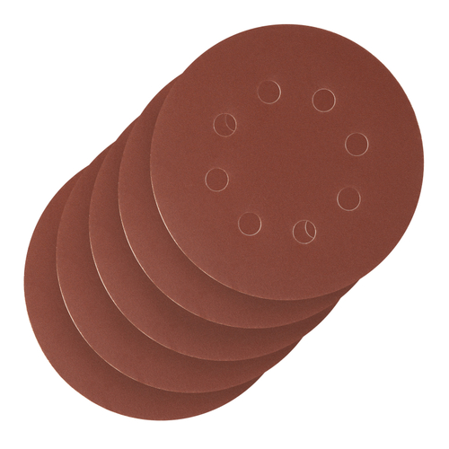 738137 Круг абразивный P 320, на ворсовой подложке под "липучку" 125 мм, перфорированный, 5 шт. Сибртех