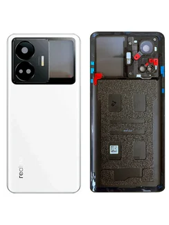 Задняя крышка для Realme GT3 белая (White) со стеклом камеры