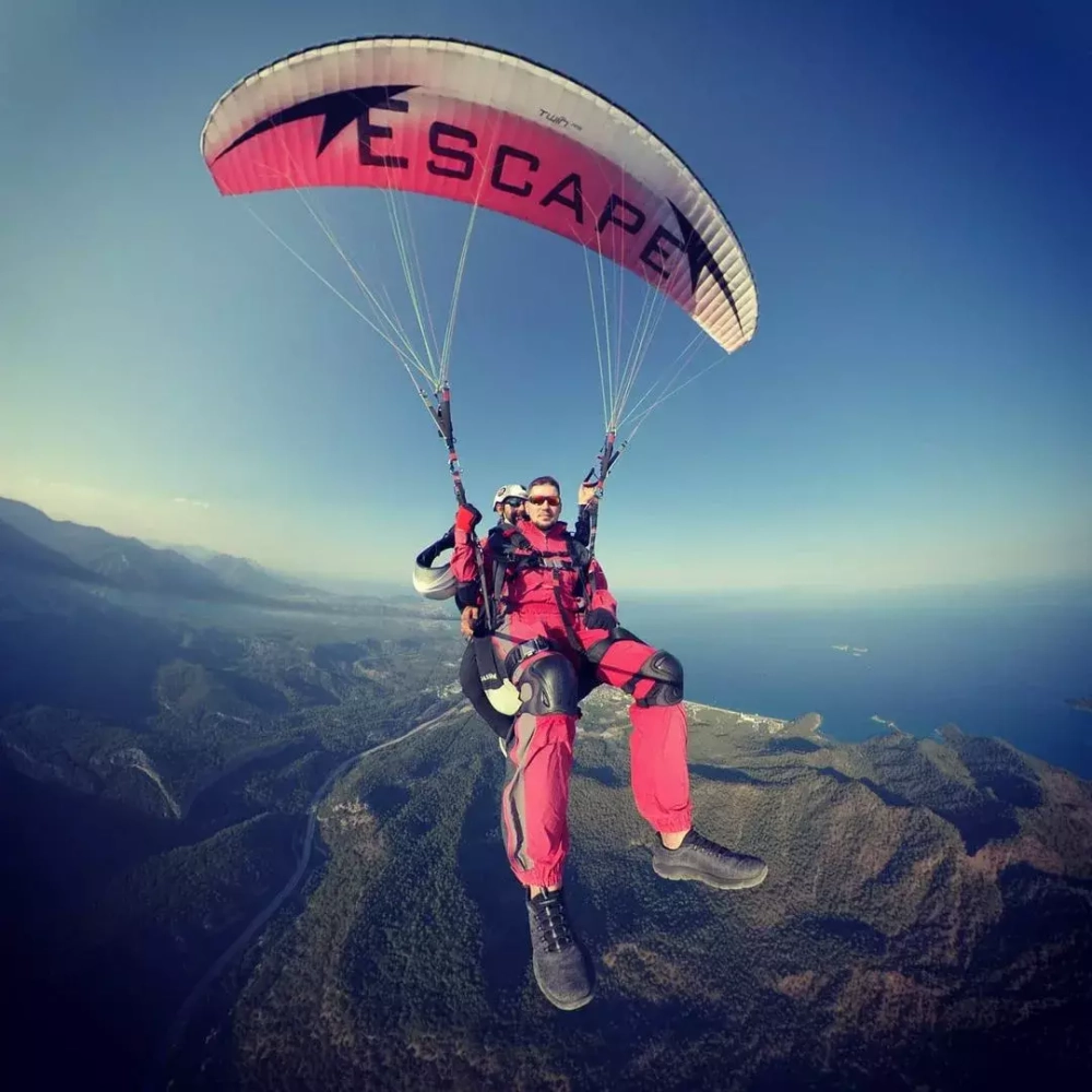 Параглайдинг с горы Тахталы на высоте 2365 м