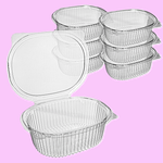 Пластиковый контейнер У-Ю КС Кр-500 ПЭТ с крышкой 50 штук