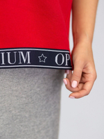 Женская футболка свободного силуэта (Размер: S) (Цвет: красный)