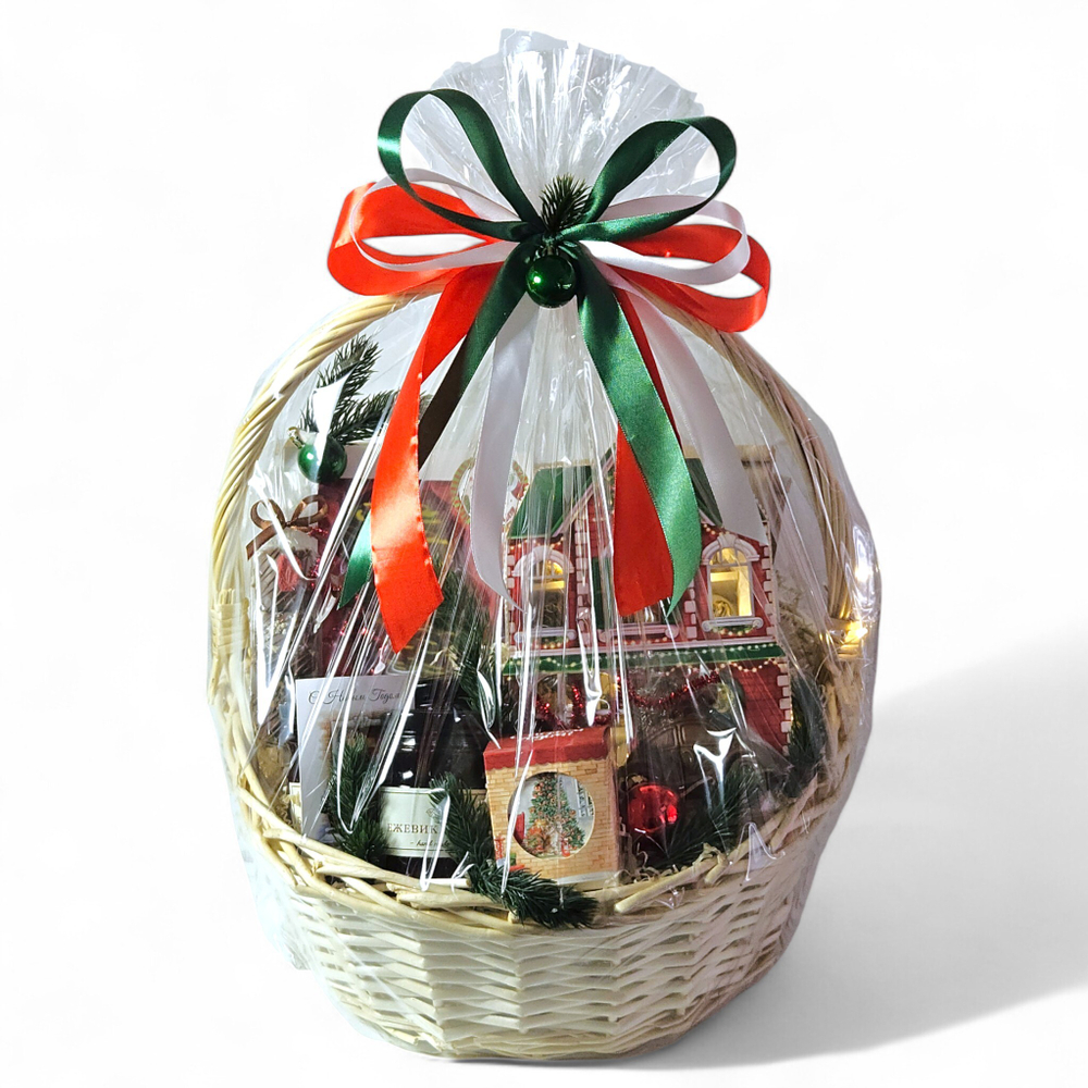 Большая подарочная корзина "Уютный праздник"