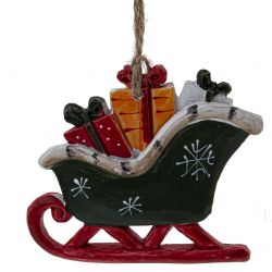 GAEM Изделие декоративное подвесное "Лошадка/Олень/Сани/Снеговик",L5,5 W0,5 H8,5 см, 4в.