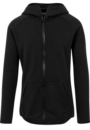 Толстовка URBAN CLASSICS Athletic High Neck Interlock Zip Hoody (Черный (Black)