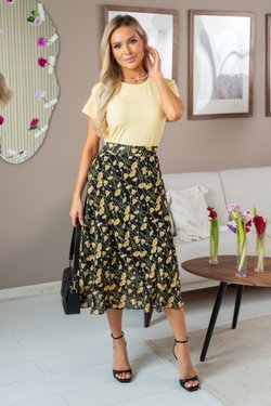 Юбка из шифона и подкладкой из вискозы