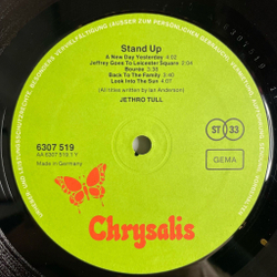 Винтажная виниловая пластинка LP Jethro Tull Stand Up (Germany 1973)