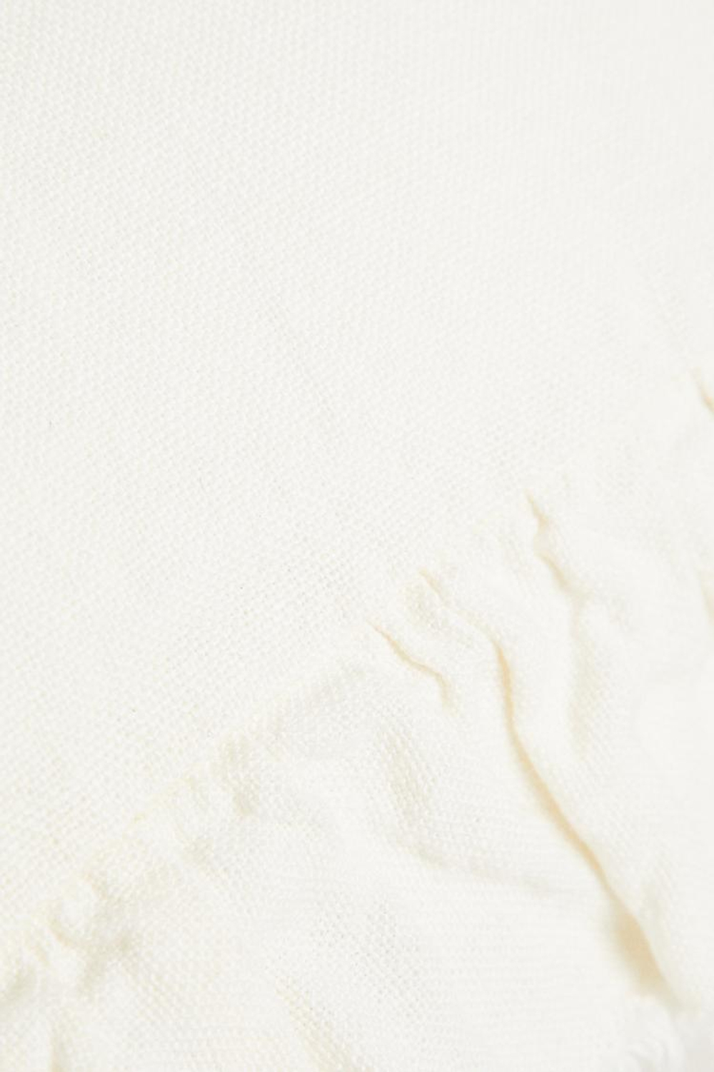 ZARA HOME ЧЕХОЛ ДЛЯ ДЕКОРАТИВНОЙ ПОДУШКИ С ОБОРКАМИ, БЕЛЫЙ