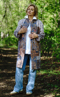 Пальто "Ирландская легенда", по мотивам Келлской книги