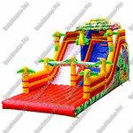 Надувной батут-горка "Тропические приключения"