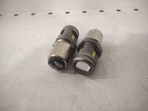 P21/5W (Линза) / Светодиодная лампа 1157 - P21/5W - BA15D, 24 диода, белый, один контакт, линза (за 1 шт.)