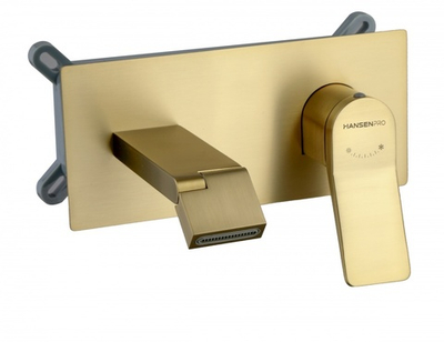 12099-D Встроенный смеситель для умывальника (Мат. Золото) HansenPRO  (10/1шт)