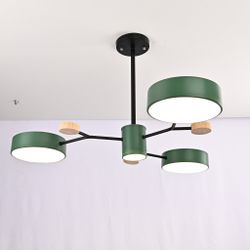 Люстра На Штанге Meade 4 Lamps Green By Imperiumloft