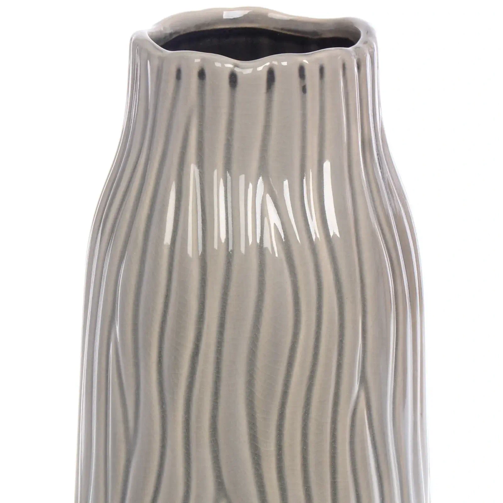 Ваза керамическая «Валенсия» 13*30см оливковая