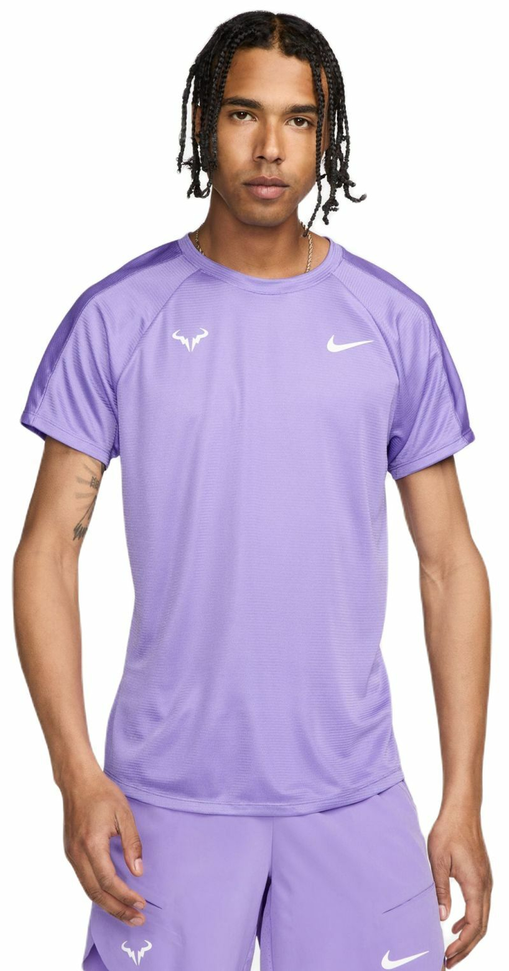 Теннисная футболка Nike Rafa Challenger Dri-Fit Tennis Top - space purple/white