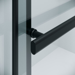 Душевая перегородка Niagara Nova NG-671-12BLACK (120х200) черный матовый,раздвижная,стекло прозрачное,1 место