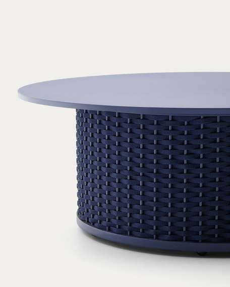 Уличный журнальный столик Sedalis Ø100 см, синий
