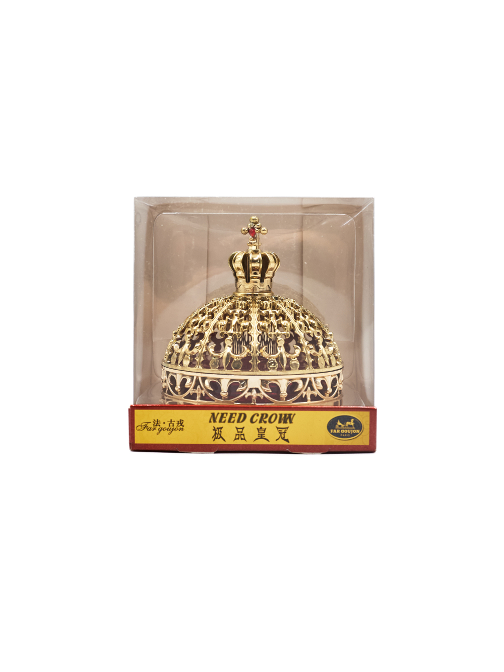 Ароматизатор для автомобиля на торпеду "Корона царская" золотистая. Запах Дракон, 45 мл