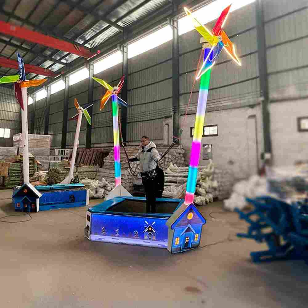 Банджи-батут «Ветряная мельница», 1-местный, 2×2×4,5 м