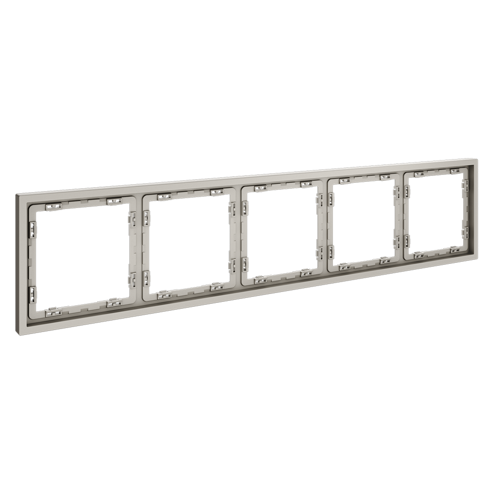 Рамка пластиковая VOLTUM S70 на 5 постов, (кашемир)