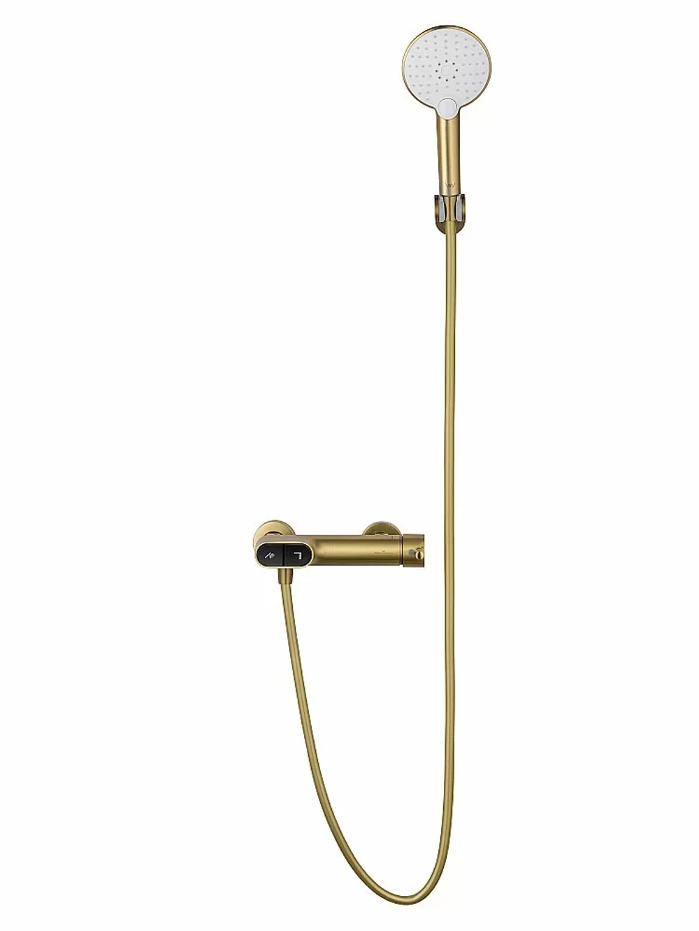 Смеситель для душа с встроенным изливом WONZON & WOGHAND MUSE Corno WW-A30902-BG золото брашированное