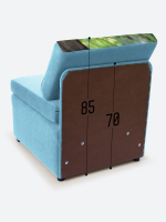 Кресло-кровать "Миник" Candy Blue, купон Панда