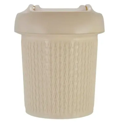 Контейнер для мусора Ajur 12 л айвори (комплект 8 шт)