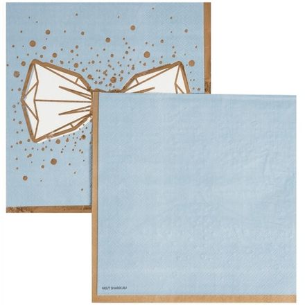 Салфетки "С Днём Свадьбы LUX" серый 33 см