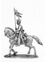 Оловянный солдатик Казак 1-го конного Смертоносного полка Санкт-Петербугского ополчения, 1812-14 г. г.