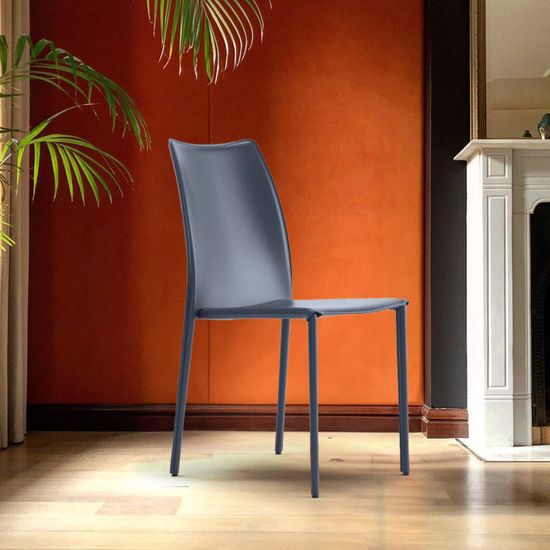 Стул Rolf, кожа антрацит