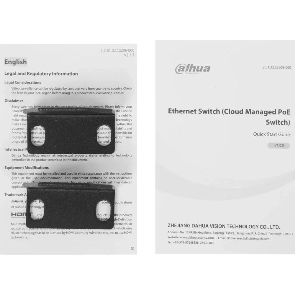 Коммутатор Dahua DH-CS4228-24GT-375 (L2) 24x1Гбит/с 2xКомбо(1000BASE-T/SFP) 2SFP 24PoE 375W управляемый