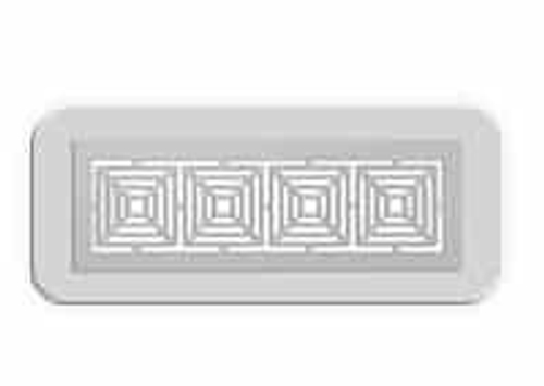 Вент.решетка МАГНИТНАЯ ПРЯМОУГОЛЬНАЯ  220*75 мм белая