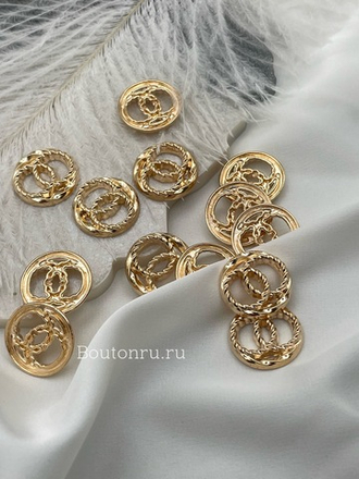 Пришивной декоративный элемент Шан. Золото