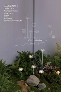 Уличный светильник flower by Аltavolta