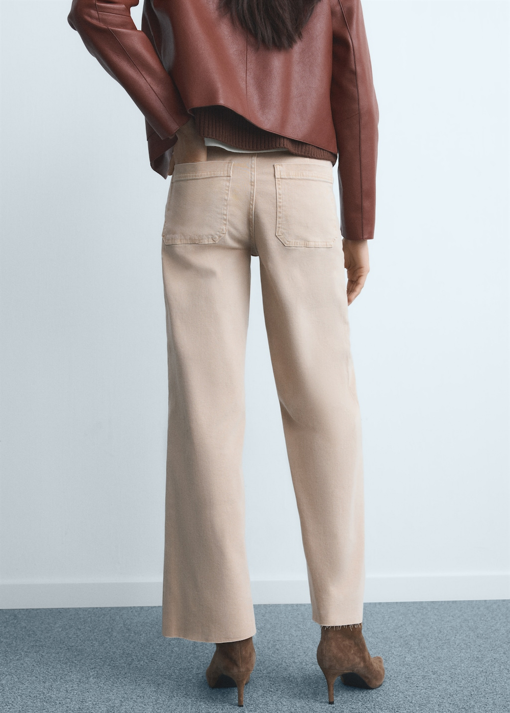 Джинсы-кюлоты Catherin с высокой талией