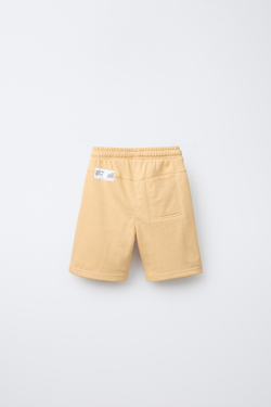 ZARA ШОРТЫ-ДЖОГГЕРЫ ИЗ МЯГКОЙ ТКАНИ, ОРАНЖЕВЫЙ