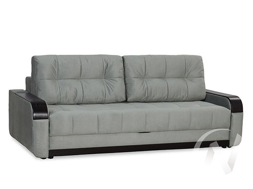 Диван прямой Татьяна 5 (БД) Optima/Bismark 14 (велюр серый)