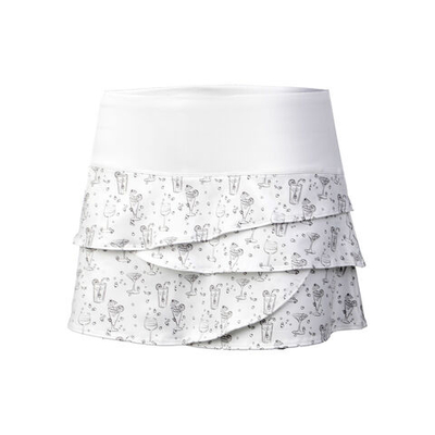 Женская теннисная юбка Lucky in Love Fiesta Scallop Skirt Women - White