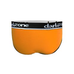 Мужские трусы брифы с вырезом оранжевые DARKZONE DZN6257