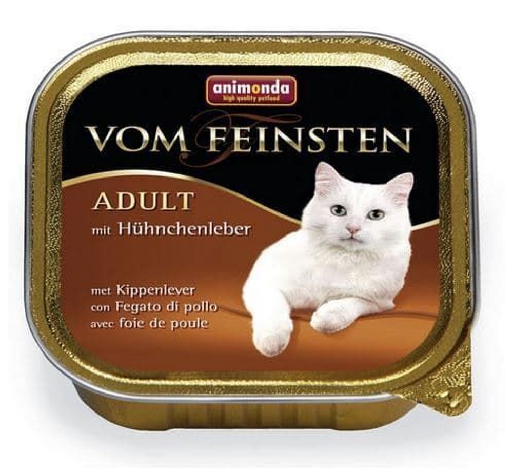 Animonda Консервы VOM FEINSTEN CLASSIC куриной печенью д/кошек (100 г)