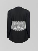 Пиджак Agdali Brand приталенный с вставками из кружева