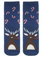 Махровые женские носки Лапландия с оленями (Размер: 23) (Цвет: синий)