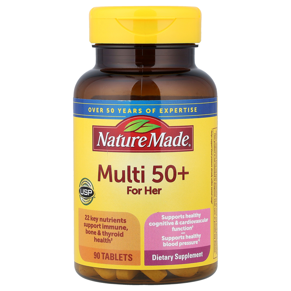 Nature Made, Multi For Her 50+, 90 таблеток
