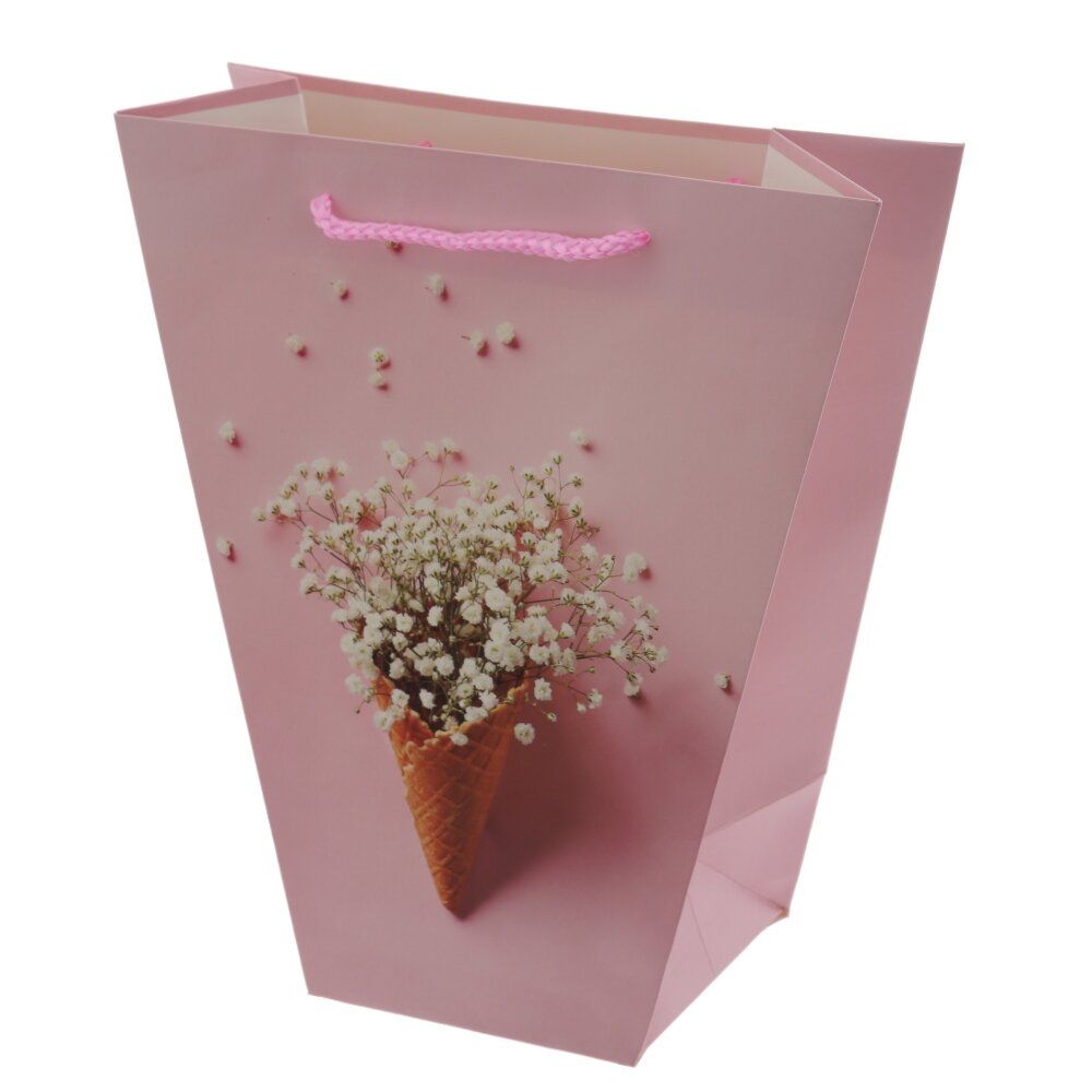 GAEM Пакет подарочный M (бумага 210г/м2, блок 12шт), L24 W11 H26 см, 4в.