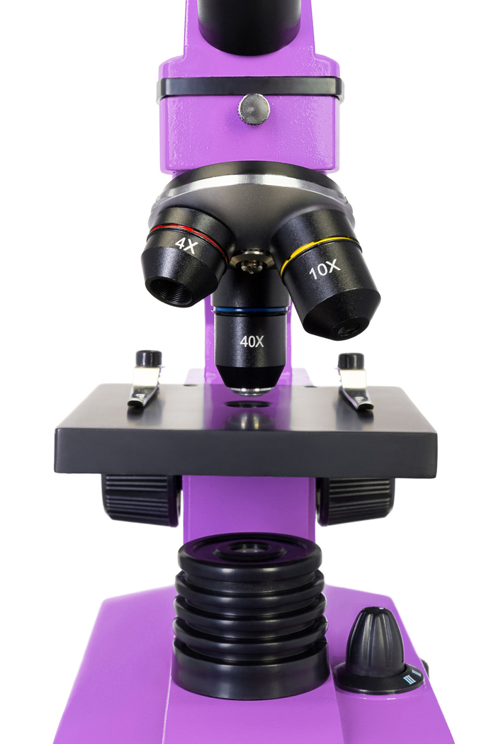 Микроскоп Levenhuk Rainbow 2L Аметист с набором для опытов Levenhuk K50