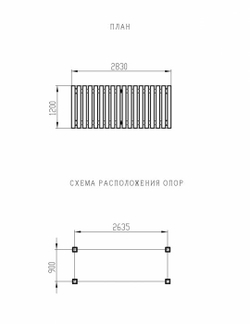 Пергола СКИФ без поликарбоната МФ 77.06.01-01