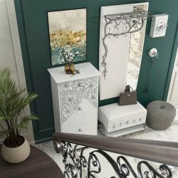 Банкетка Терра Айс Античное Серебро